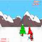 Snowboarding Santa